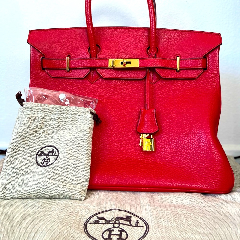 Hermés Birkin 40 Red Bag